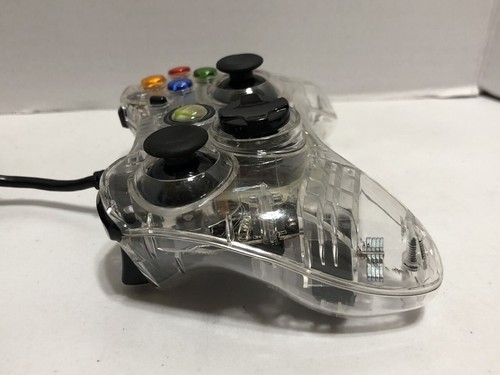 Microsoft Xbox 360 AfterGlow Gamepad Wired Clear / Black with breakaway cable - Picture 2 of 7