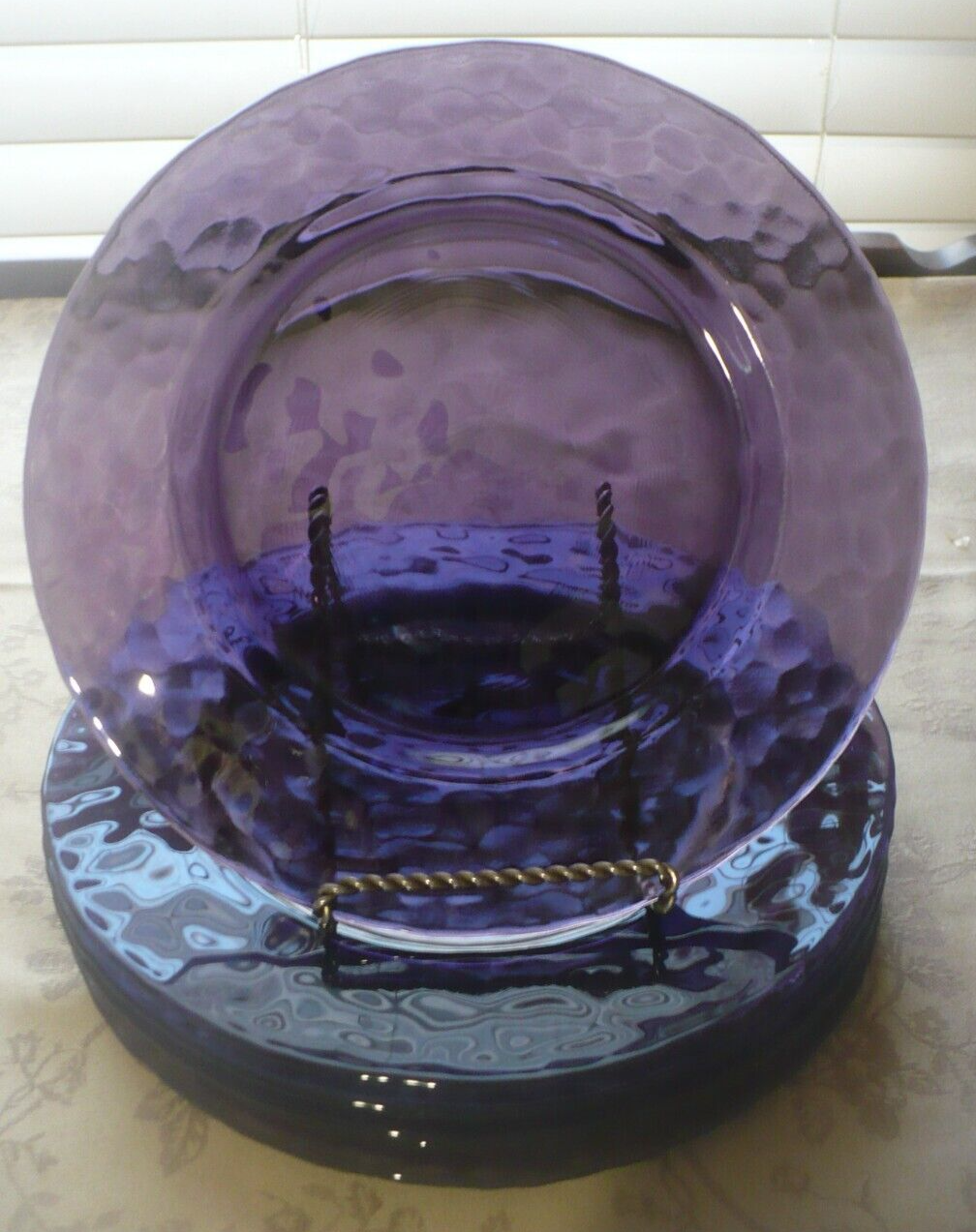 Bormioli Rocco Palatina Amethyst Salad Plates SET OF 6