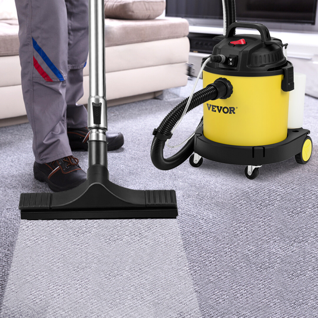 VEVOR Wet Dry Shampoo Vacuum Shop Car Vac 4-in-1 Cleaner 5.3 Gallon 1.6 Peak HP