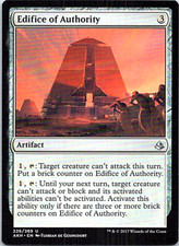Edifice Of Authority Magic The Gathering Amonkhet Card Light Play X1