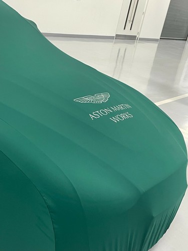 Aston Martin Works Soft Stretch Car Cover - Green with Silver Wings Logo - Large - Picture 5 of 7