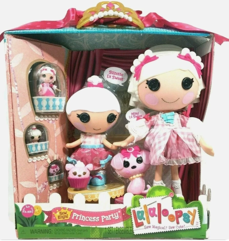 Lalaloopsy Sew Royal Princess Party Suzette And Mimi La Sweet Doll 7 Piece Set