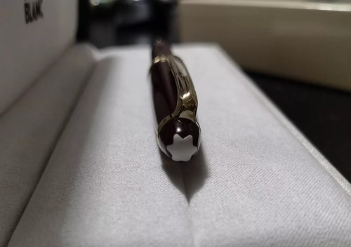 Bolígrafo Montblanc Meisterstuck Classique dorado/rojo 164 - NUEVO Y auténtico - Imagen 4 de 5