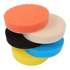 5pcs 6" Car Buffing Polishing Pads Waxing Foam Sponge Polisher Kit for Drill US