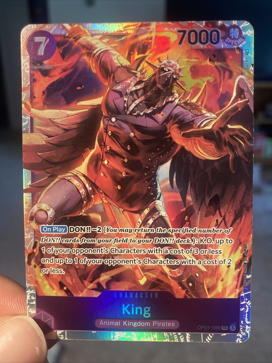 one piece tcg king deck - OP01-096 - - Romance Dawn - NM/M - English Official One Piece trading card featuring iconic leader King One Piece TCG 3D2Y Starter