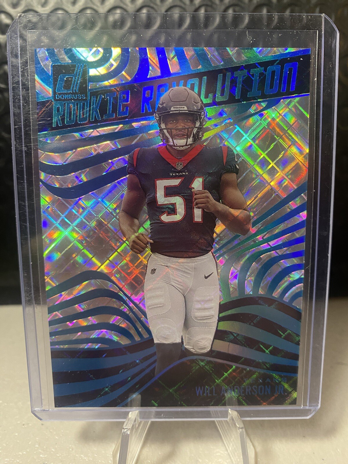 Will Anderson Jr. 2023 Panini Donruss Rookie Revolution Cosmic /100 #RR-3 Texans