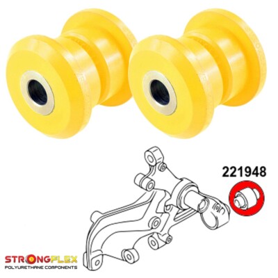 STRONGFLEX Polyurethan Rot Busches Achsschenkel Hinten für Audi A3 III 2013-2021