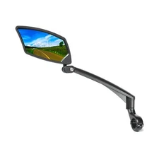 Handlebar Bike Mirror, Scratch Resistant Glass Lens, Ajustable and Rotatable ...