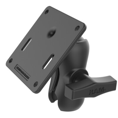 RAM Mount Short Socket Arm and VESA 75mm Plate 1.5 inch C-Ball RAM-103U-B-2461