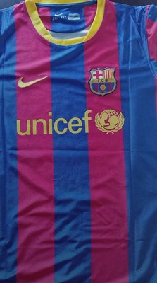 Nike 2010/2011 Barcelona Home Short Sleeve MESSI Number #10 Size M