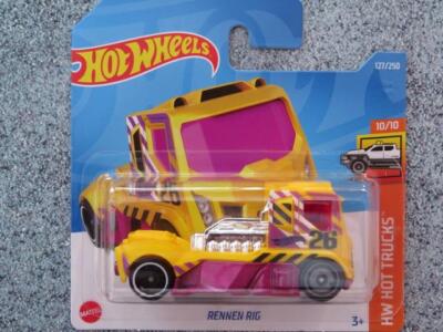 H2127 RENNEN RIG Truck Cab gelb Hot wheels 2022 127/250 CaseQ