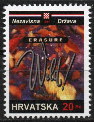 Erasure - Wild, Kroatien, 1994, kompletter Satz mit 16 Marken.
