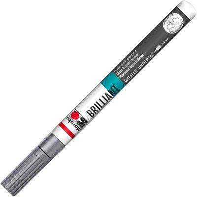 Marabu Lackmarker ''Brilliant Painter'' Strichstärke: 0,8 mm silber
