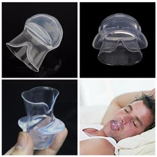 Silicone Anti Snoring Tongue Retaining Device Sleep Apnea Aid Stop Snore Sleeve