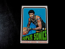 Garfield Heard Autographed 1972 Topps Basketball Rookie Sonics Card #98 NBA Auto