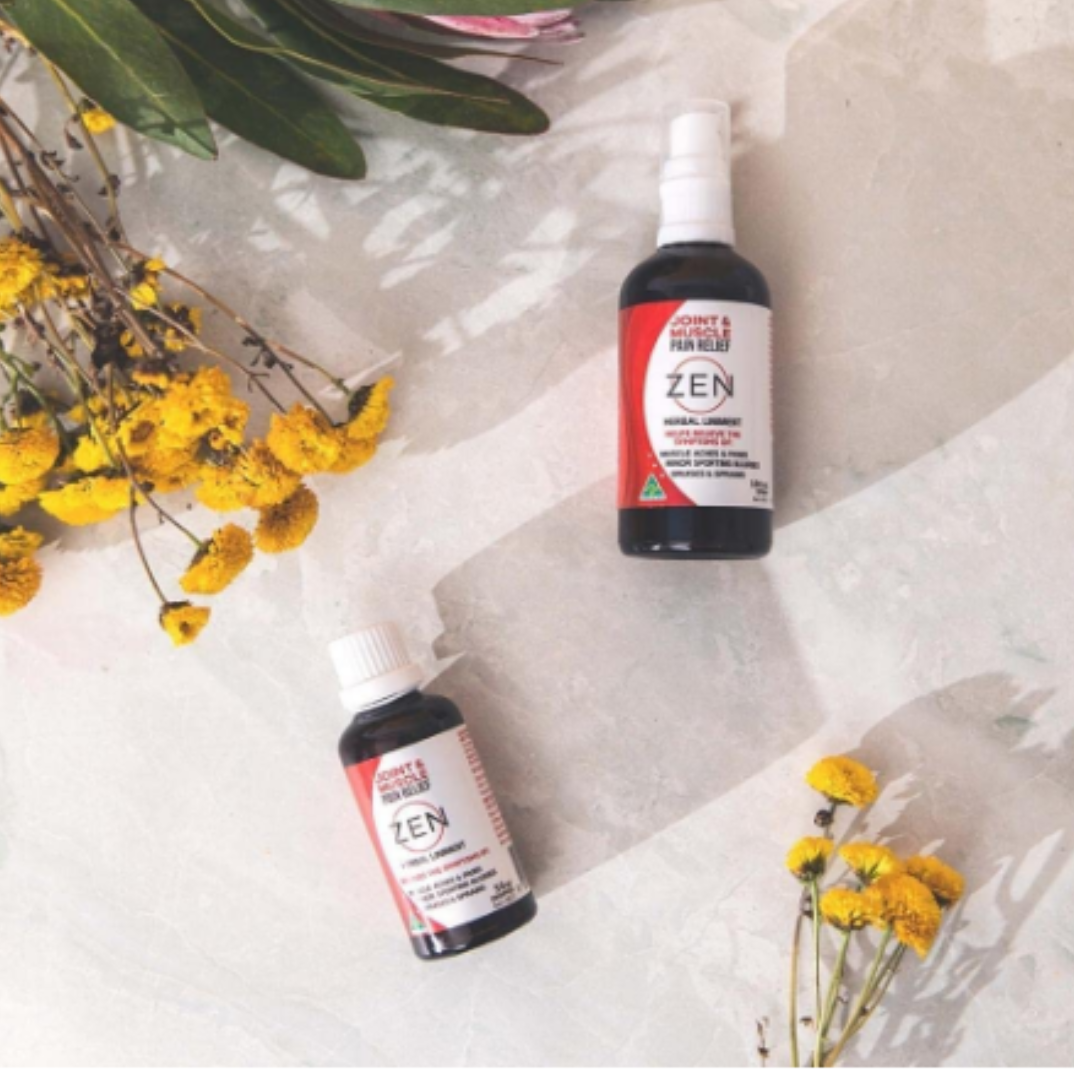 ZEN Herbal Liniment 50mL Dropper Natural Joint & Muscle Pain Relief