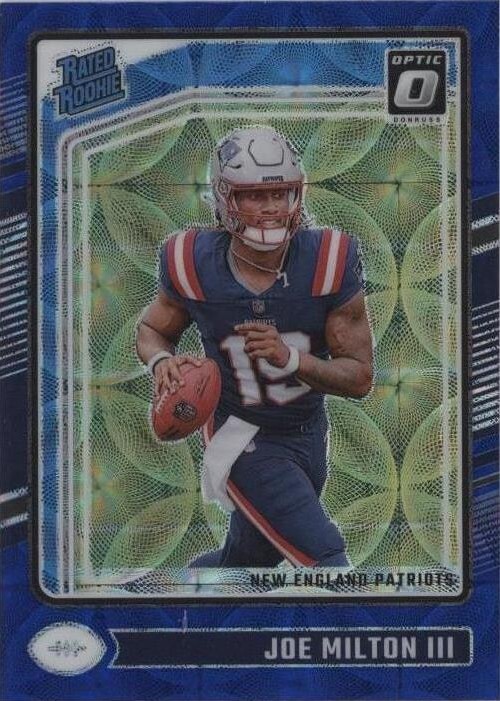 2024 Panini Donruss Optic - Rated Rookie Joe Milton III #255 Blue Scope PSA 10