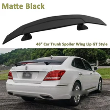 Matte Black 46" Rear Trunk Spoiler Racing Tail Wing For Hyundai Equus 11-16