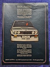 BMW 3er E 30, B6 Alpina, 3.5 KAT, 254 PS,   originale Werbung aus 1986