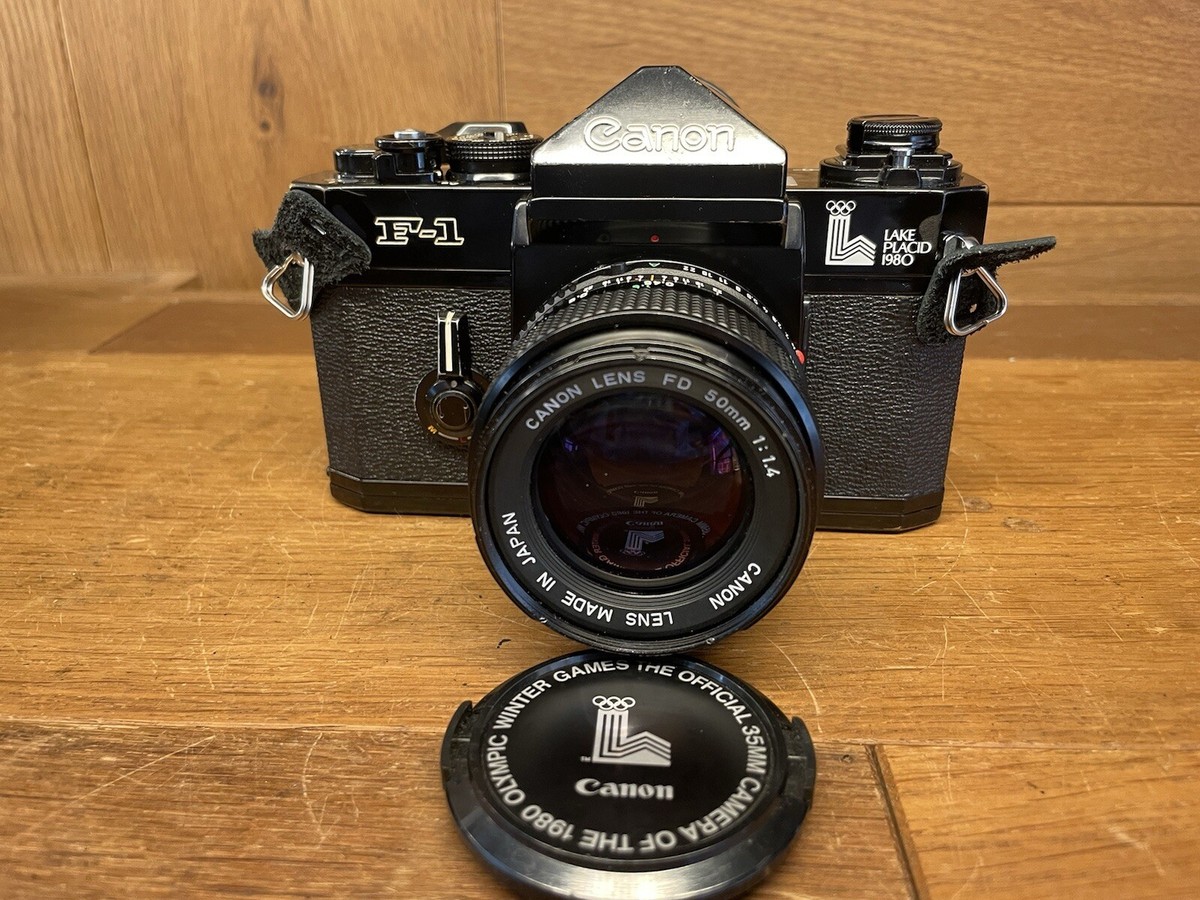 Canon F-1 後期 LAKE PLACID 1980 オリンピック Rare! [MINT] Canon F-1 1980 Lake Placid Olympic Model SLR
