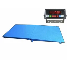 SellEton 72" x 48" (6'x4') Industrial Floor Scale with a Ramp 1000 lbs x .2 lb