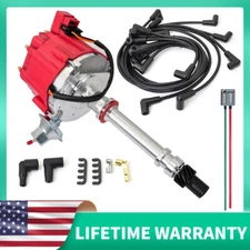 HEI Distributor +Wire +Pigtail for Chevy w/65K Volt 9000RPM 350 454 SBC BBC GM08