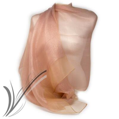 Foulard Scialle Color Cipria Sciarpa Stola Rosa Chiaro Sciarpa