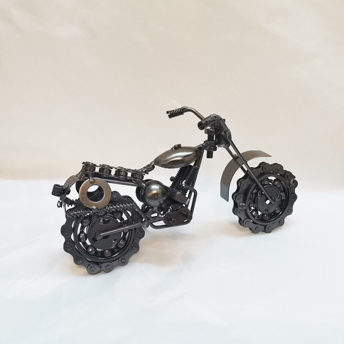 Collectible Motorbike Model Metal Dirt Bike Motorcycle Sculpture Home Bar Decor - Picture 14 of 24