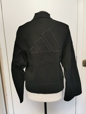 Adidas Sweatshirt Hoodie mit Zip schwarz Gr.S 