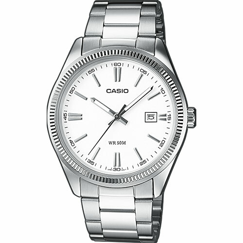 Orologio Casio Collection Analogico vintage da uomo bianco acciaio ghiera  44 mm | eBay
