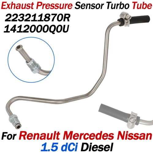 223211870R For Nissan Renault 1.5 dCi Exhaust Pressure Sensor Pipe Turbo Tube - Picture 1 of 9
