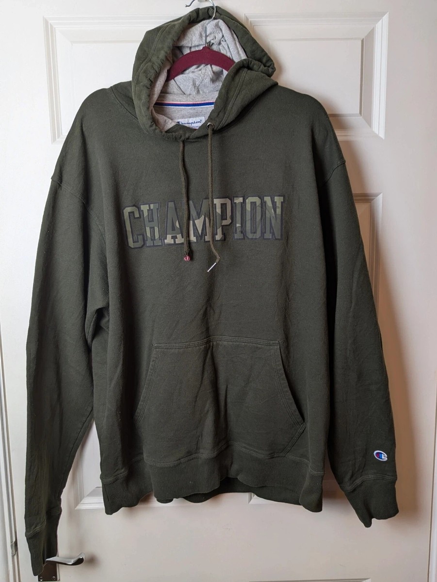 Dark Green Hoodie Champion Hooded Zipper Sweatshirts Green