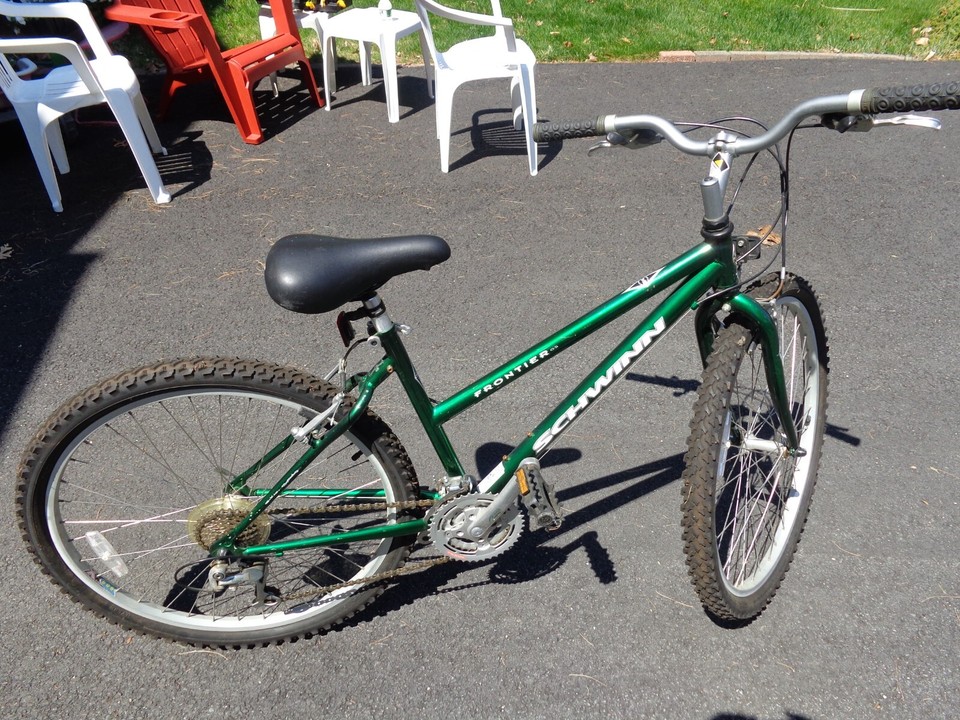 VTT Vintage Schwinn Frontier GS 1992 - 21 Vitesses - Cadre Acier Vert - Taille L