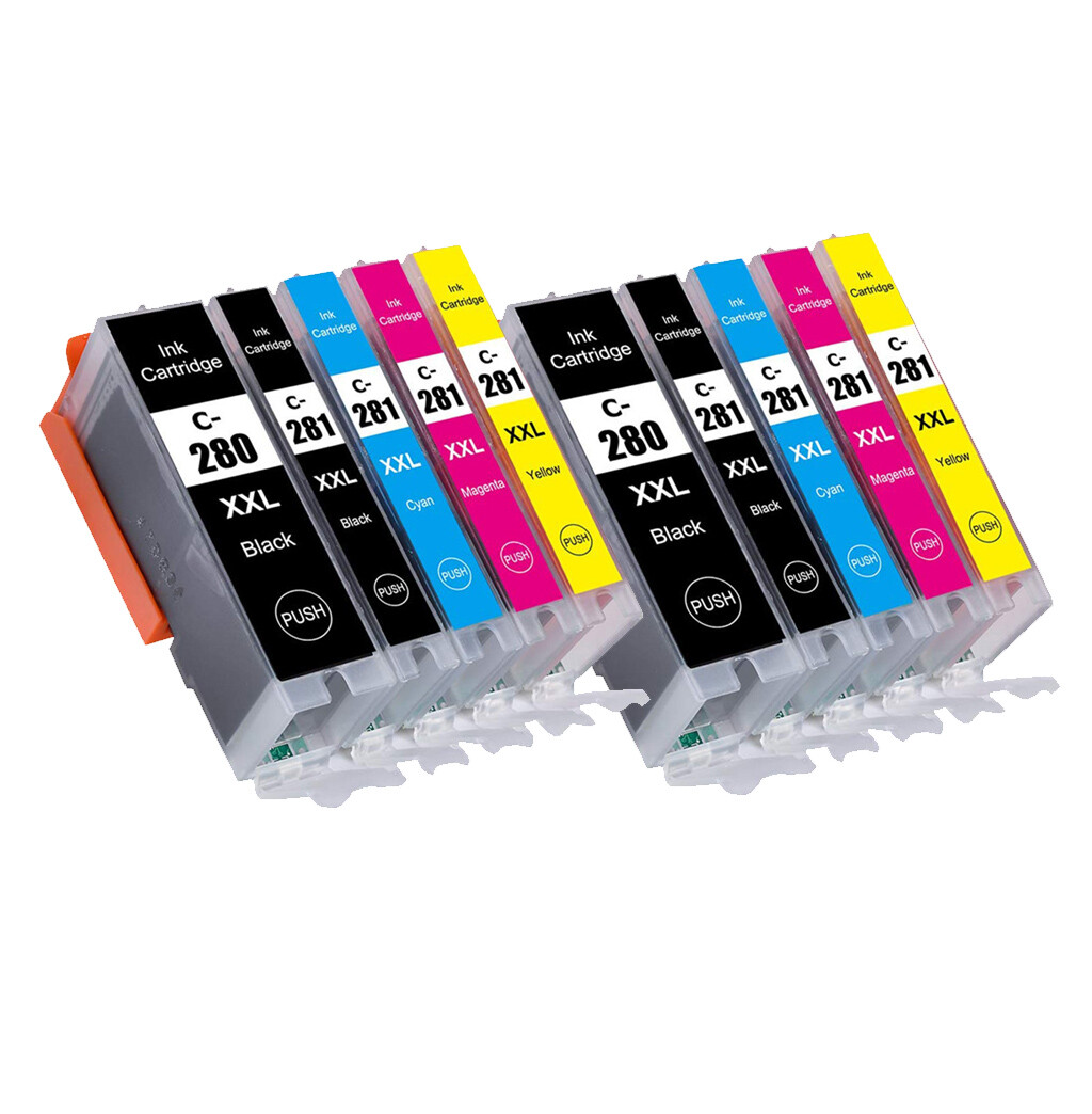 Ink Cartridges for PGI-280XXL CLI-281XXL works for Canon TR8622A TR8620A TS702A-image