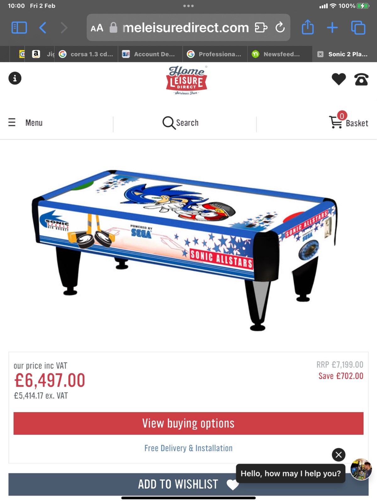 sonic allstars led full size and freeplay commercial air hockey table