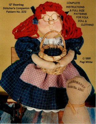 See A Pin & Pick It Up Doll Sewing Pattern Soft Sculpture Beanbag Stitch Cushion