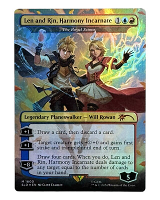 MTG | Len and Rin, Harmony Incarnate / The Royal Scions | Foil | NM | EN