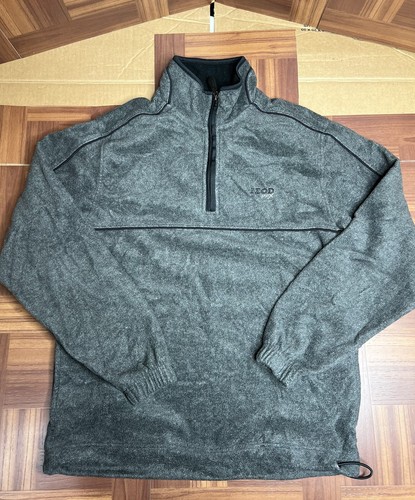 ZIP PULLOVER FLEECE SWEATSHIRT-Size 