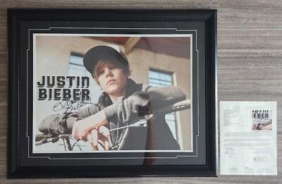 Justin Bieber Signed & Framed Poster 24