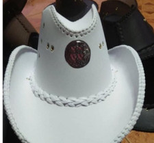 Cowgirl Cowboy Hat white beautiful decoration good looking gift party