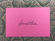 Diana Hale - The Glove - Get Smart - Planet of the Apes - Autographed 1990