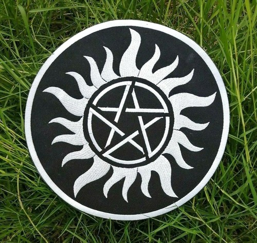Supernatural Pentagram Pentacle Possession Symbol Embroidered Iron on Sew Patch - Picture 2 of 5