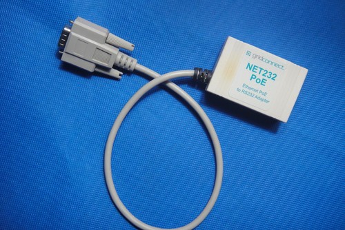 Gridconnect NET232 Enthernet PoE na RS232 Adapter Grid Connect Server CAT5 Kabel - Zdjęcie 1 z 5