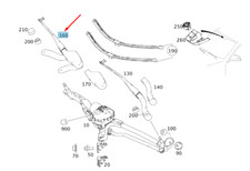 Mercedes-Benz E W212 Wischerarm vorne links RHD A2128201844 NEU ORIGINAL