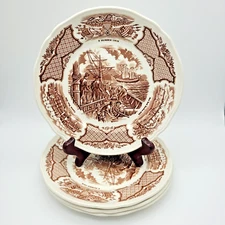 Alfred Meakin Fair Winds USS CONSTITUTION Salad Plate (s) 7" British History