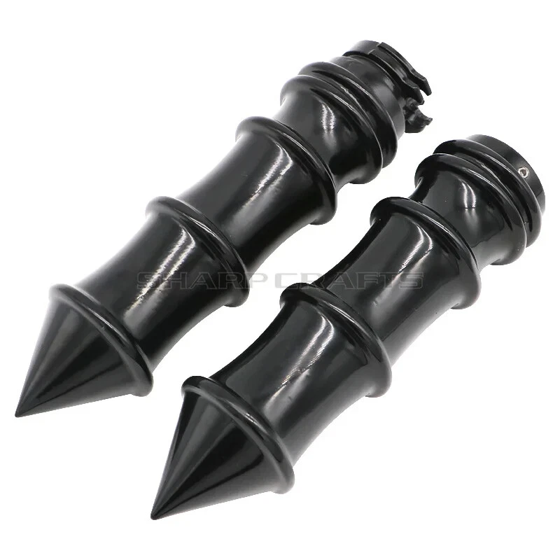 Motorcycle 1" or 7/8'' Spike Flame Handlebar Handle Hand Grips for Harley Honda - Изображение 3 из 4