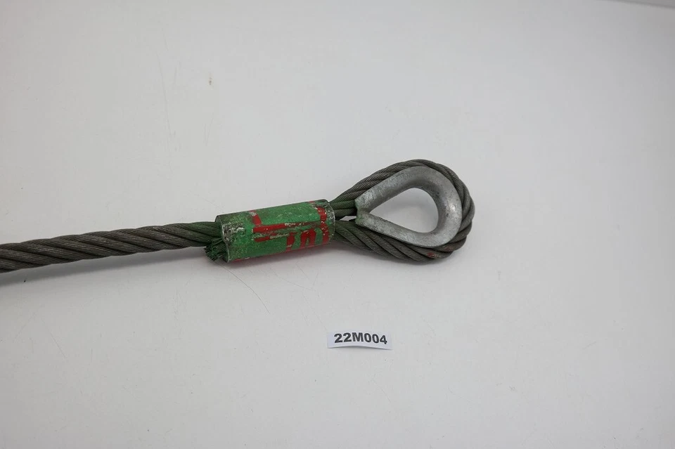 Drahtseil 14mm 1,4m Anschlagseil Forst Kran Bagger DIN Kausche 22M004 - Bild 3 von 4