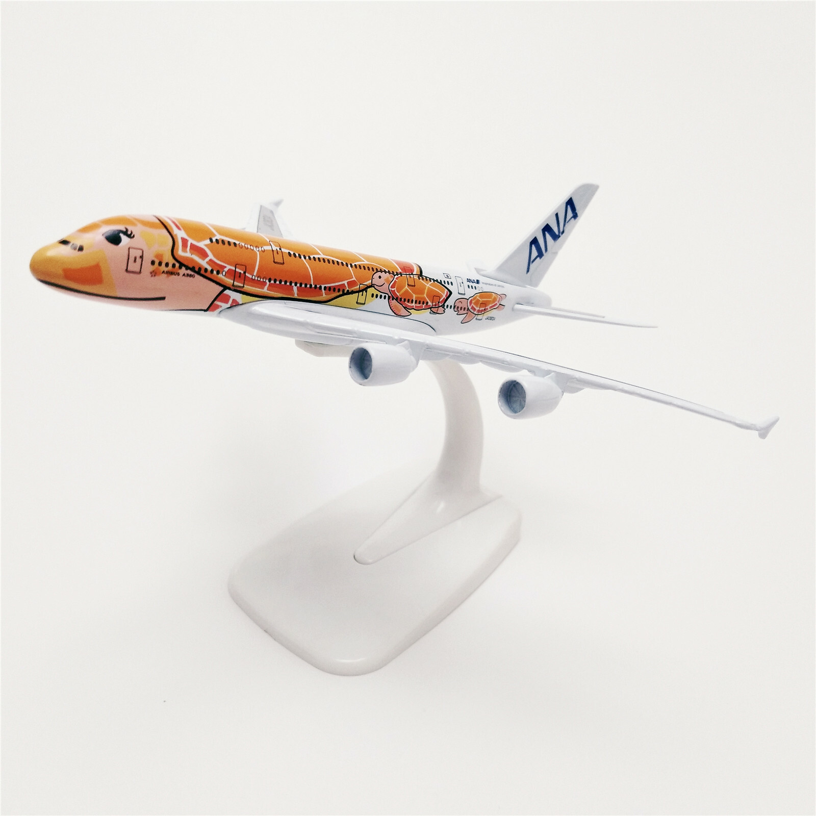 NEW 16cm Airplane Model Plane Air Japan ANA Airlines Airbus A380 Turtle