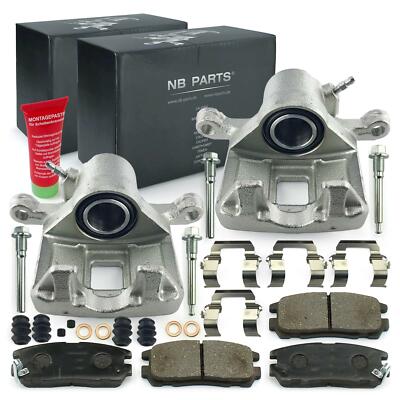 2x Bremssattel Bremsbeläge hinten für Opel Frontera A B U92 U99 Monterey M92 M98