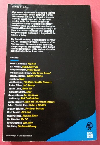 Edward Gorman ~ The Black Lizard Anthology of Crime Fiction ~ 1987 ~ Paperback - Picture 3 of 5